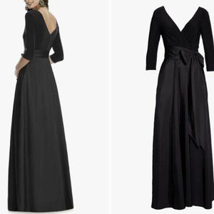 Alfred Sung Jersey & Mikado A-Line Gown - NWT